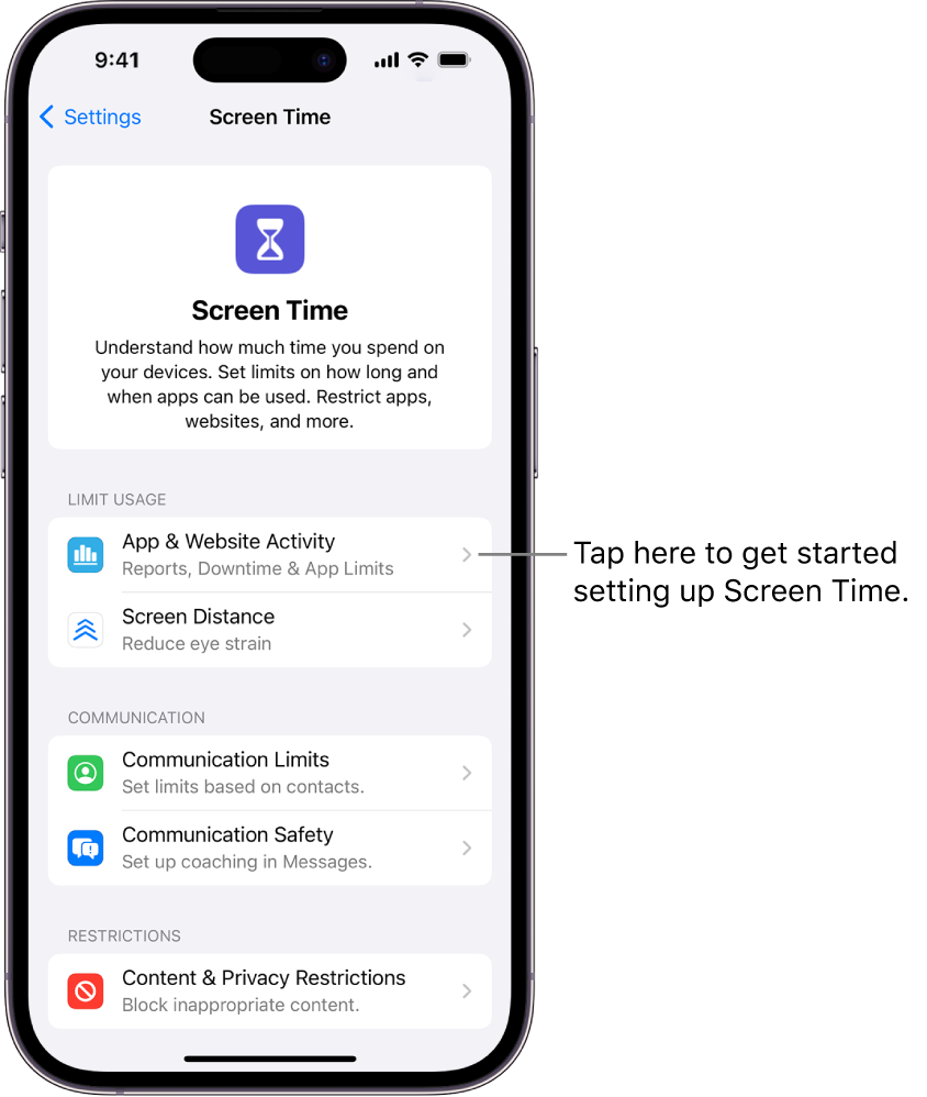 Get started with Screen Time on iPhone