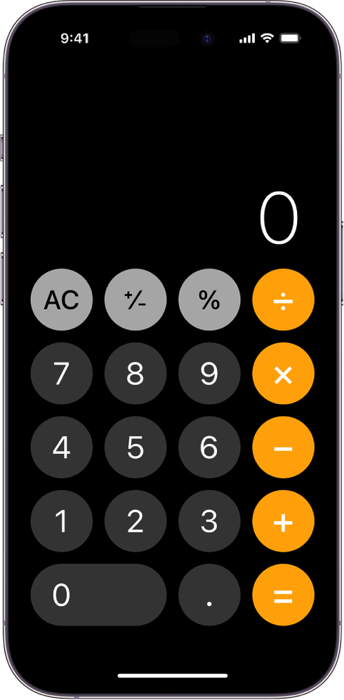 La calculadora estándar con funciones matemáticas básicas