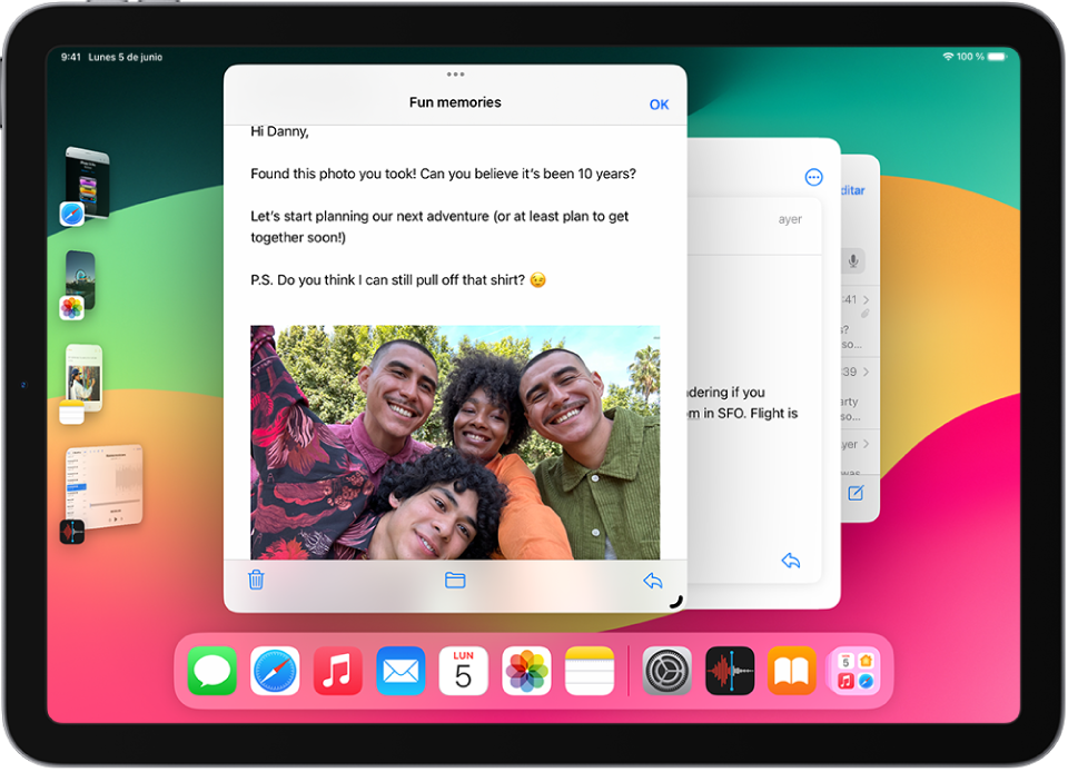 Mover, redimensionar y organizar ventanas con el organizador visual en