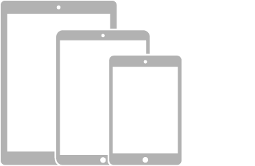 Une illustration de trois modèles d’iPad avec un bouton principal.
