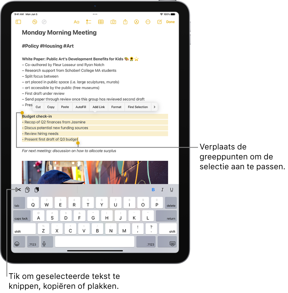 Tekst Selecteren, Knippen, Kopiëren En Plakken Op De Ipad - Apple Support  (Nl)