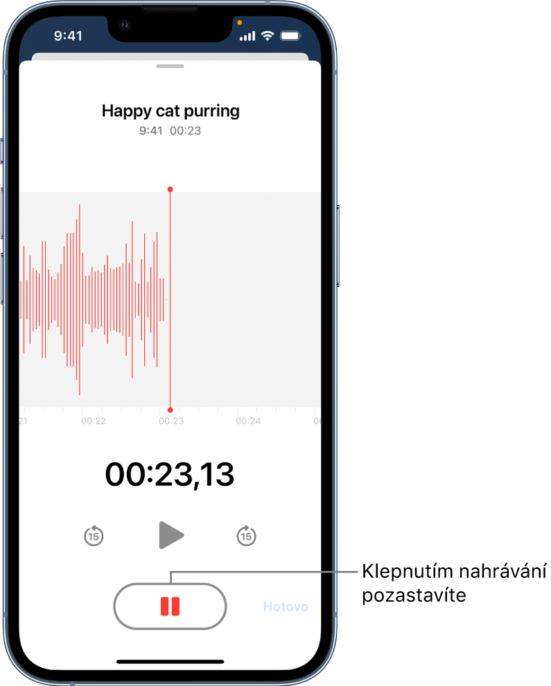 Jak zapnout Diktafon na iPhone?