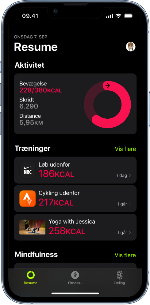 Varme Lover os selv Registrer den daglige aktivitet i Fitness på iPhone - Apple-support (DK)