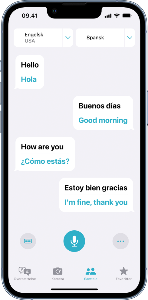 Oversæt tekst, tale og samtaler på iPhone Apple-support (DK)