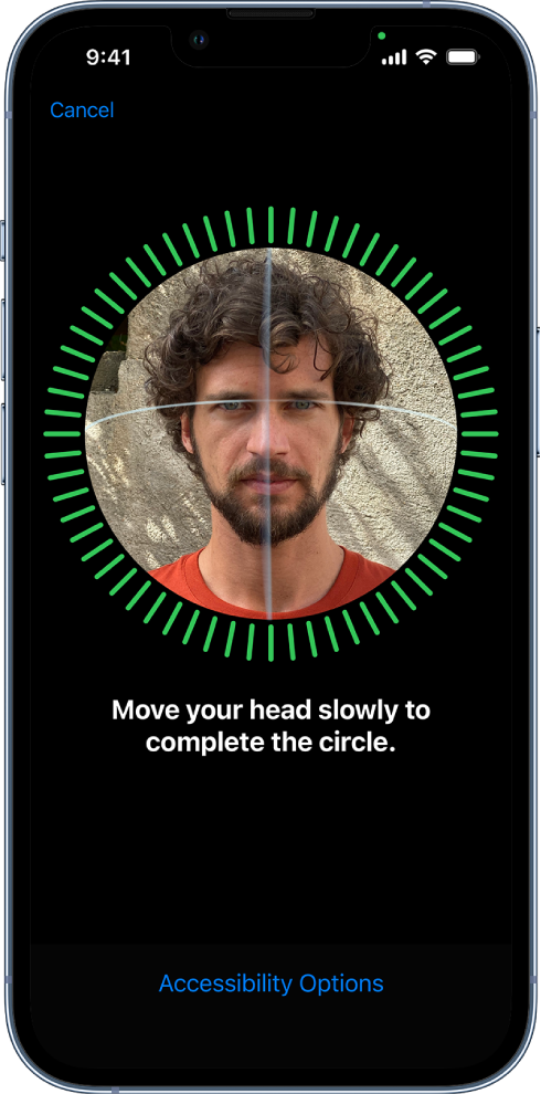 set up face id iphone