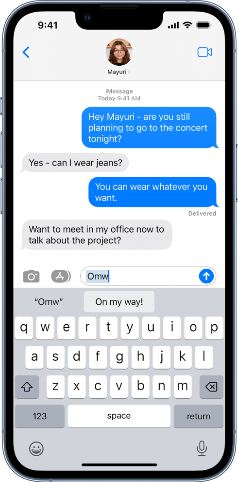 iphone text message screen template