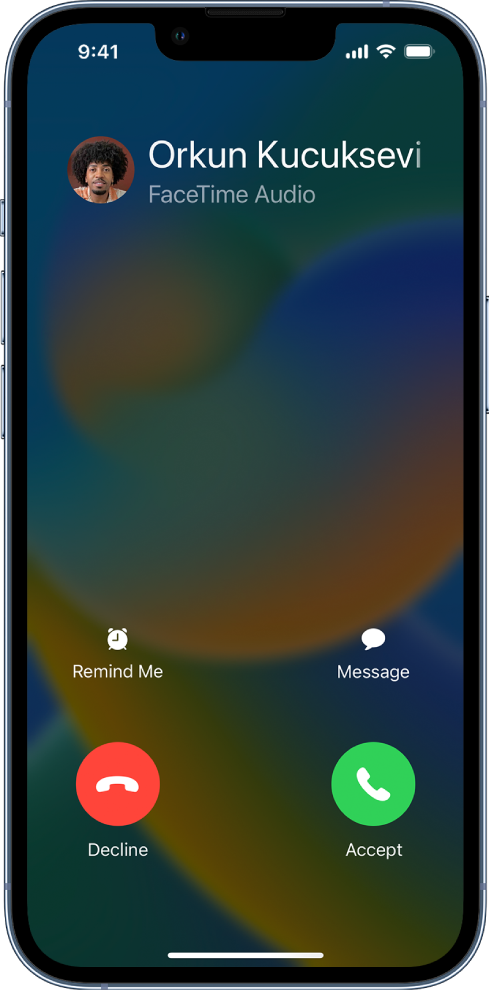 mobile phone call screen