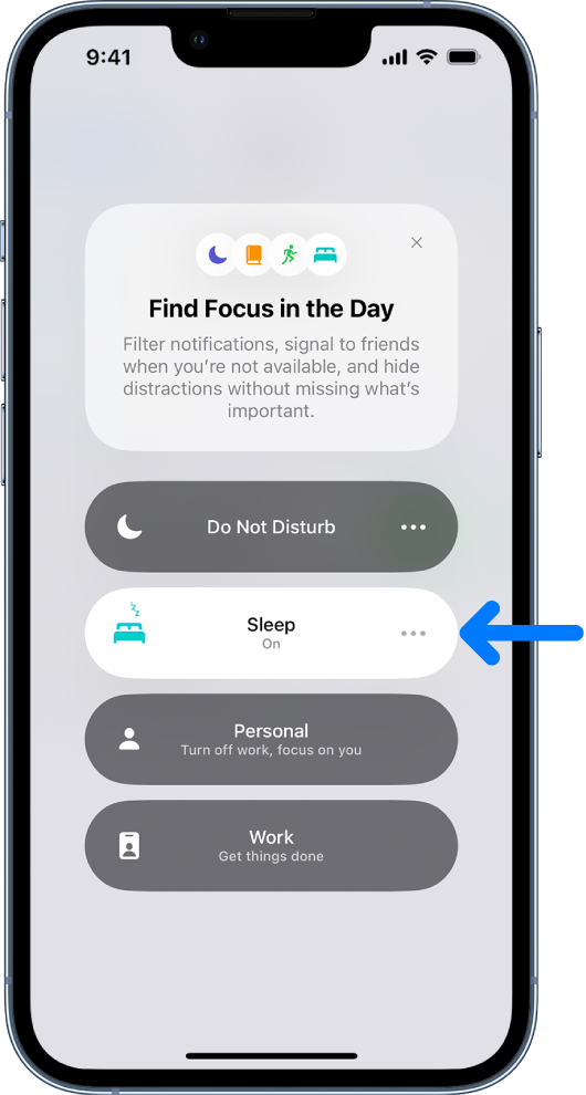 530px x 990px - Turn your Sleep Focus on or off on iPhone - Apple Support (IN)