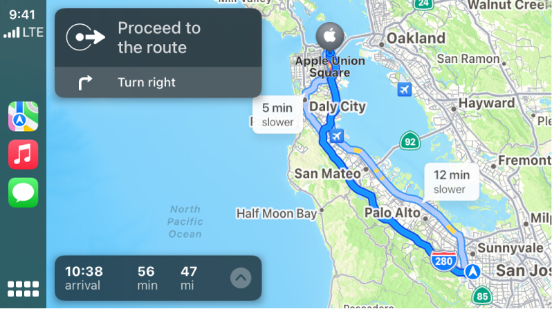 apple carplay map