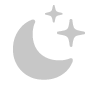 Un ícono que simboliza condiciones despejadas por la noche.