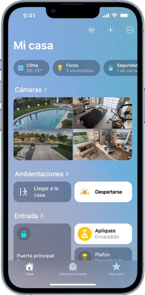 Fortaleza Arado Sin sentido Configurar cámaras de seguridad en Casa en el iPhone - Soporte técnico de  Apple