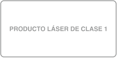 Una etiqueta que dice Producto láser de clase 1.