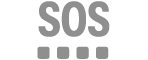 El ícono de estado de SOS.