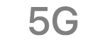 The 5G status icon.