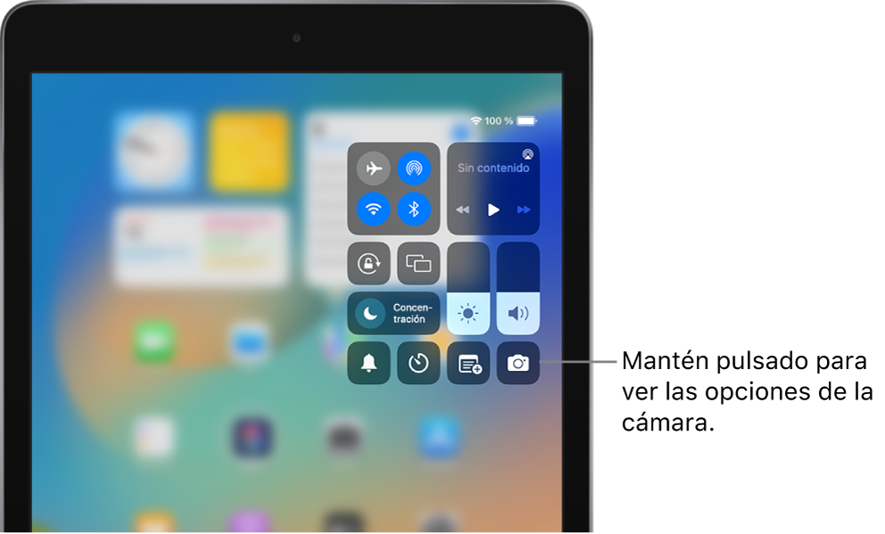 y personalizar centro de en el iPad - Soporte técnico de Apple
