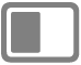 кнопка «Розділений екран (ліва частина)»