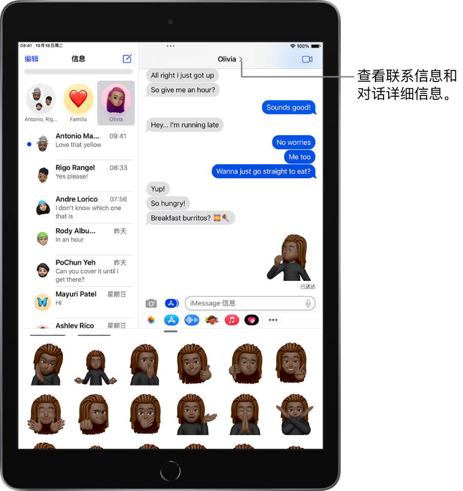 在iPad 上发送和回复信息- 官方Apple 支持(中国)