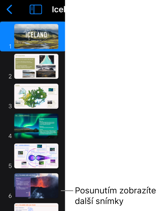 Navigátor snímků