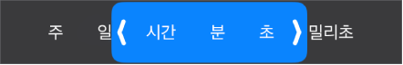 기간 범위 선택자.
