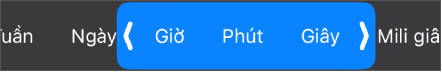 Bộ chọn phạm vi khoảng thời gian.