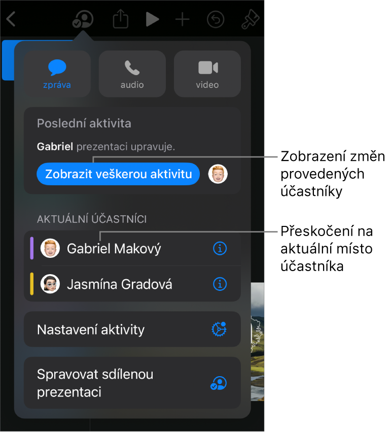 Nabídka pro spolupráci s aktuálními účastníky.