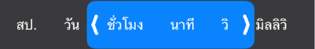 ตัวเลือกช่วงระยะเวลา