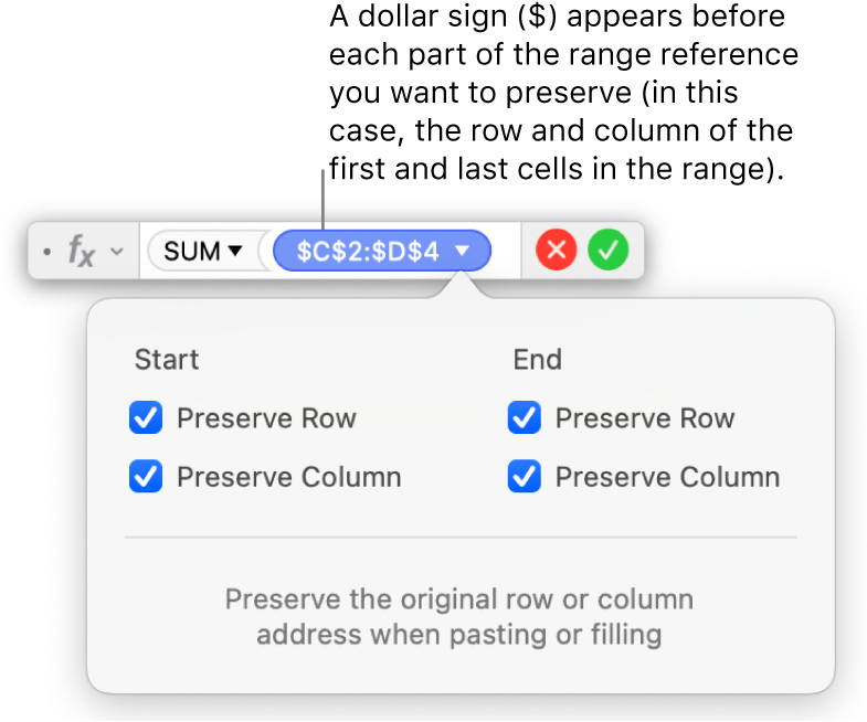 Formula showing row and column references preserved.