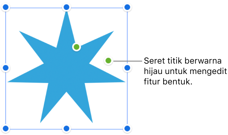 Bentuk dengan pengendali pilihan.