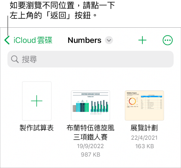 iPhone 的試算表管理器。