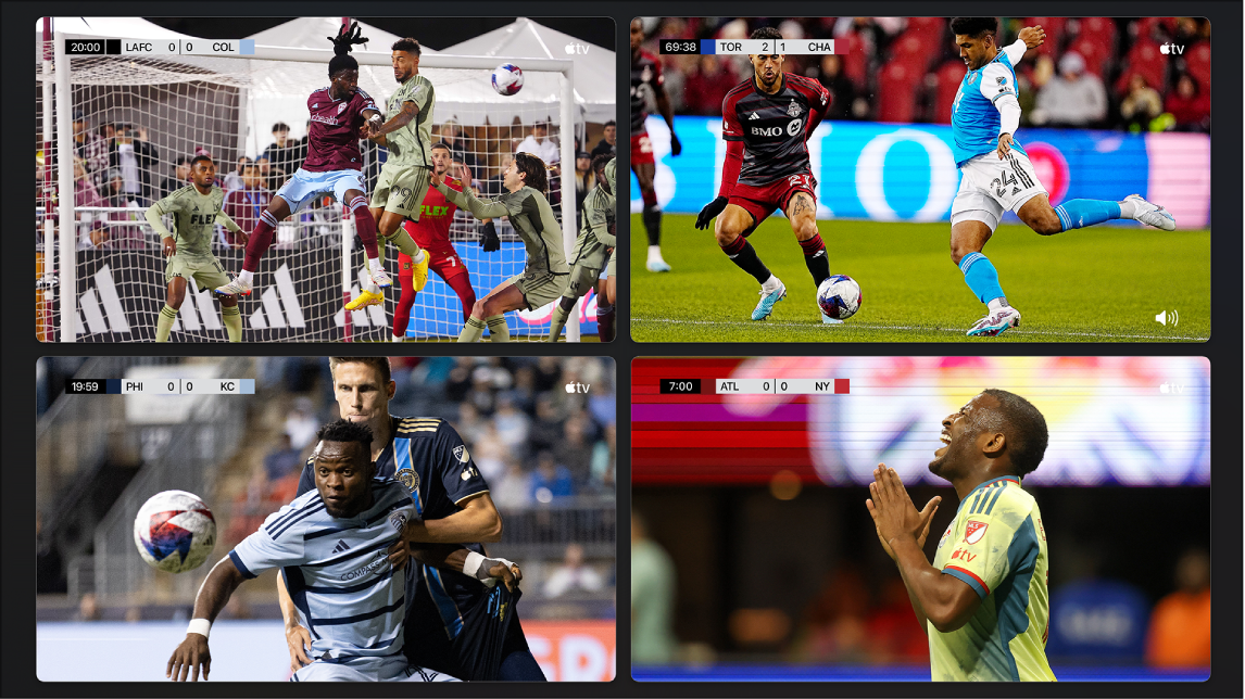 Skærm, der viser Multivisning