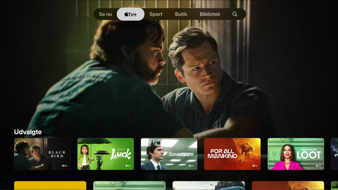 Skærm, der viser Apple TV+