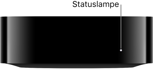 Apple TV med statusindikator vist