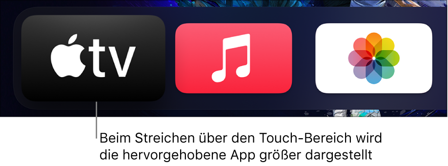 Ausgewählte App auf dem Home-Bildschirm