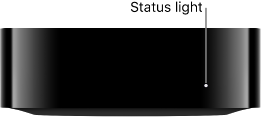 Apple TV with status light shown