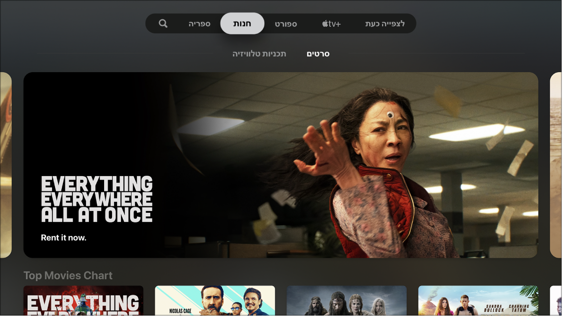 מסך שמציג את ״חנות״