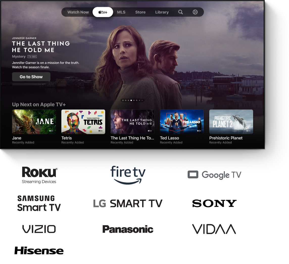 Diktat Måltid smukke Watch on Smart TVs and streaming devices - Apple Support