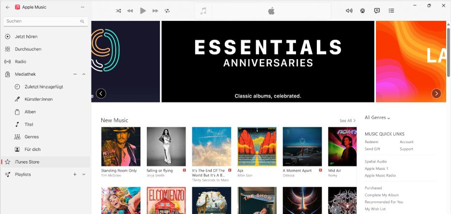 Einführung in den iTunes Store auf Apple Music unter Windows - Apple ...
