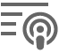 Ícone de lista de reprodução de podcasts
