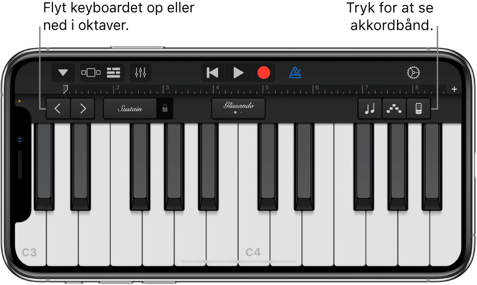 Touch-instrumentet Keyboard