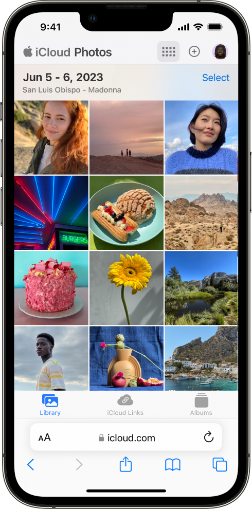 The Photos app is open on an iPhone, iPad, and Mac. You can see the same two collections in Memories: “India Adventure” and “Century Ride.”