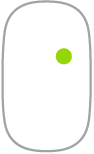 Mouse mostrando un clic secundario, que puede activarse para el lado izquierdo o derecho del mouse.