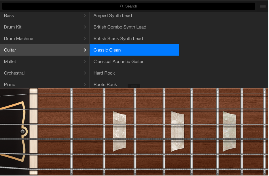 Figure. Guitar Touch Instrument with Library.