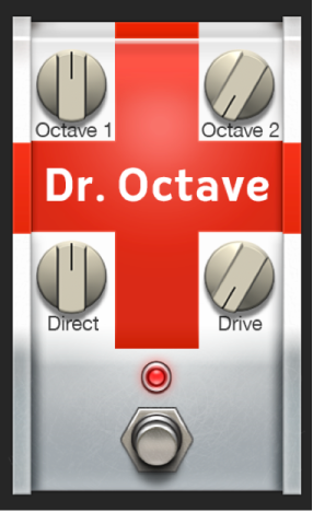 Abbildung. Das Effektpedalfenster „Dr. Octave“