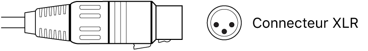 Figure. Illustration de connecteur XLR