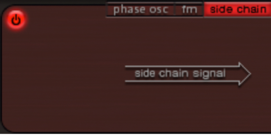 図。「side chain」モード。