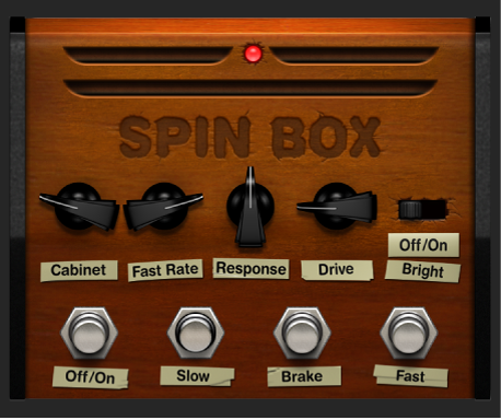 図。「Spin Box」ストンプボックスウインドウ。