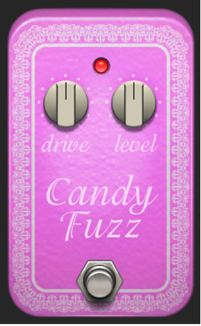 Figure. Candy Fuzz stompbox window.