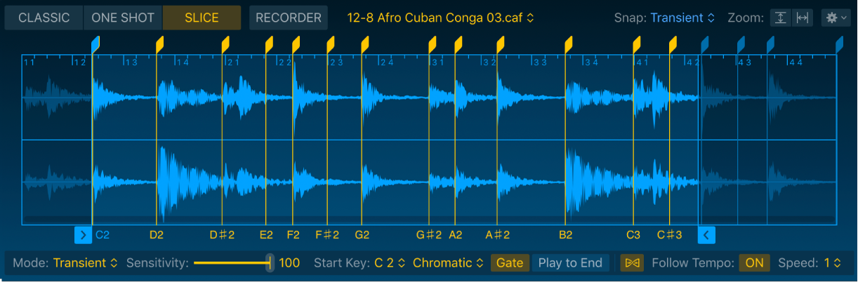 Quick Sampler Slice mode in Logic Pro for Mac - Apple Support (IS)