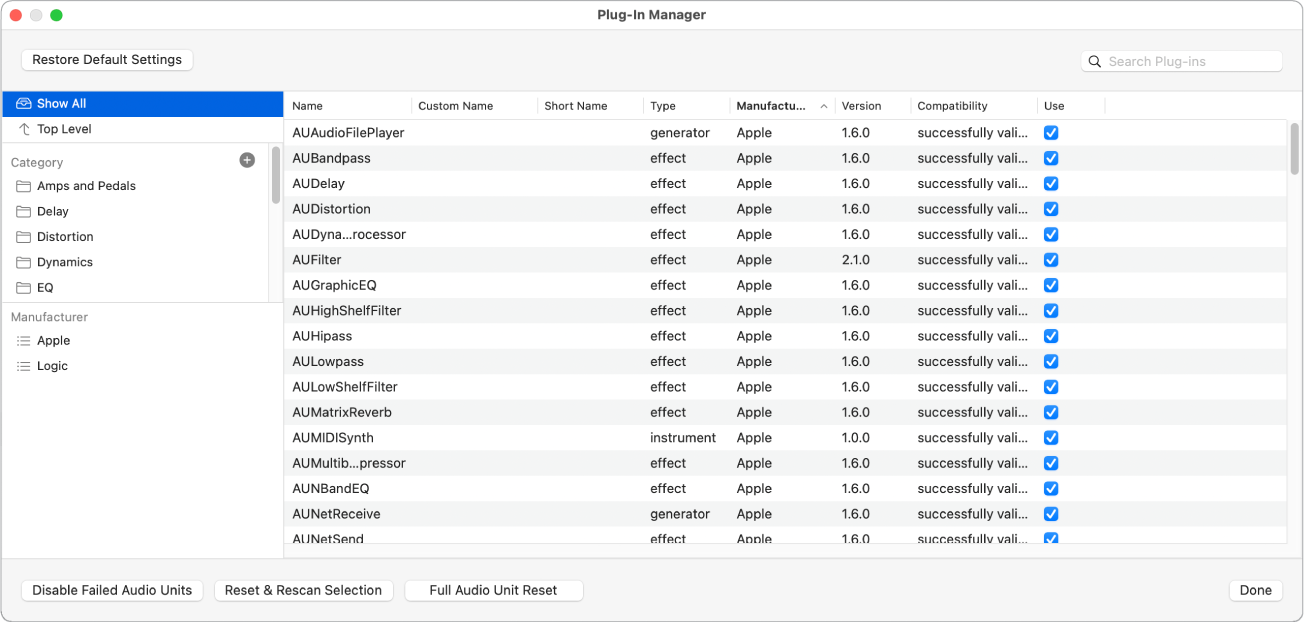 Channel strip controls in Logic Pro for Mac - Apple Support