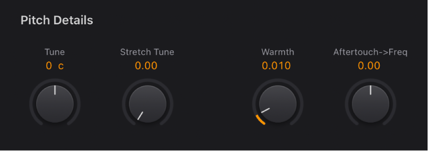 Figure. Vintage Clav Global parameters.